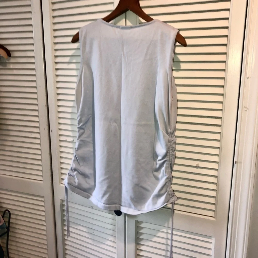 Nautica shorts Gap sleeveless cinched blouse both baby blue and both XL